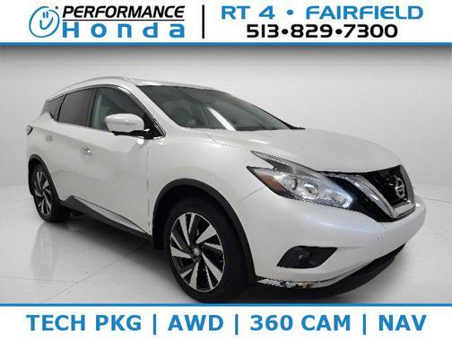 Pearl White 2015 Nissan Murano Platinum