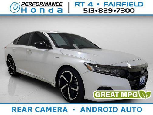Platinum White Pearl 2022 Honda Accord Hybrid Sport
