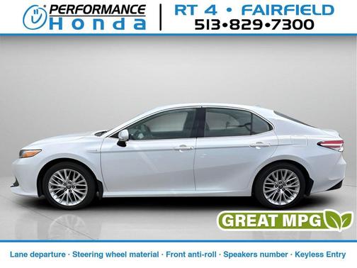 Wind Chill Pearl 2020 Toyota Camry Hybrid XLE
