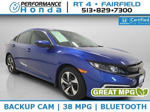 Blue 2020 Honda Civic LX