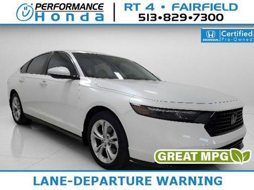 Platinum White Pearl 2024 Honda Accord LX 1.5T Sedan