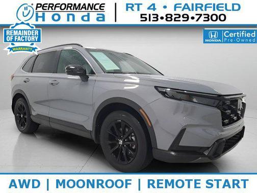 Gray 2025 Honda CR-V Hybrid Sport AWD