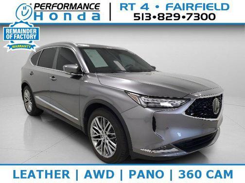 Liquid Carbon Metallic 2023 Acura MDX Advance Package