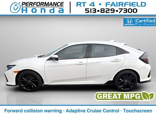 Platinum White Pearl 2019 Honda Civic Sport Touring