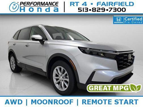 Solar Silver Metallic 2025 Honda CR-V EX AWD