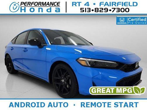 Boost Blue Pearl 2026 Honda Civic Sport