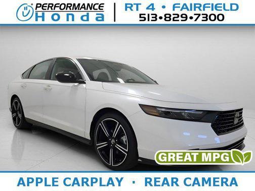 Platinum White Pearl 2023 Honda Accord Hybrid Sport