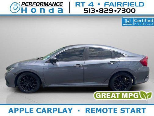 Modern Steel Metallic 2020 Honda Civic Sport