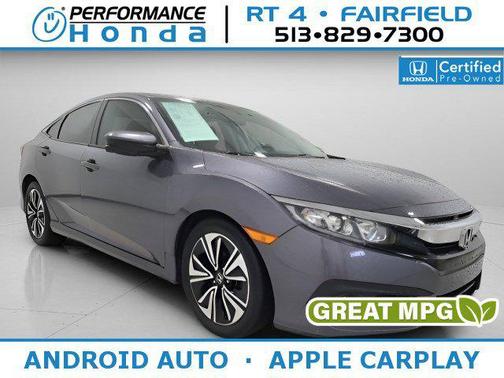 Modern Steel Metallic 2018 Honda Civic EX-T