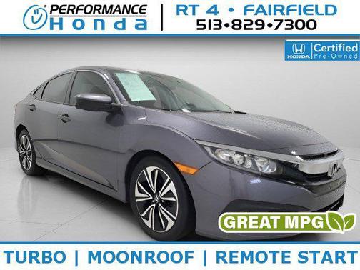 Modern Steel Metallic 2018 Honda Civic EX-T