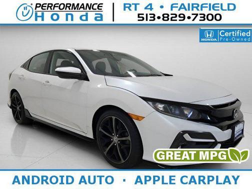 Platinum White Pearl 2021 Honda Civic Sport