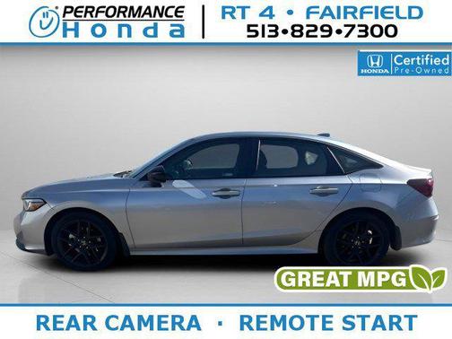 Solar Silver Metallic 2026 Honda Civic Hybrid Sport