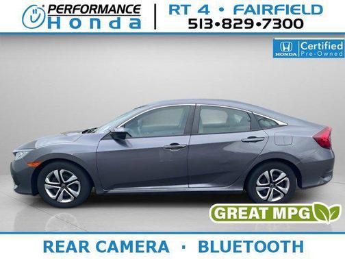 Polished Metal Metallic 2017 Honda Civic LX