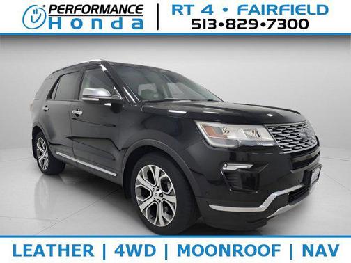 Shadow Black 2018 Ford Explorer Platinum