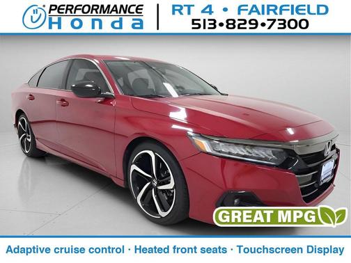 Radiant Red Metallic 2021 Honda Accord Sport SE 1.5T