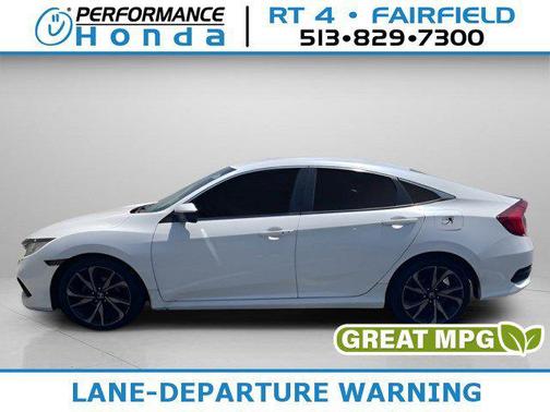 Platinum White Pearl 2021 Honda Civic Sport