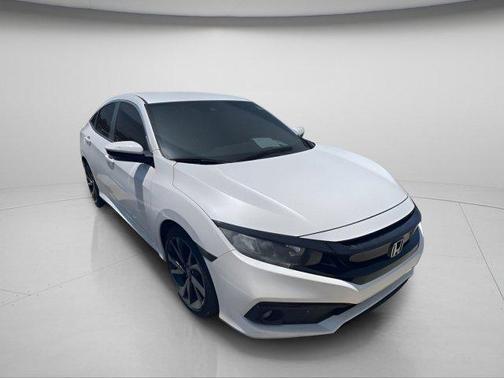 Platinum White Pearl 2021 Honda Civic Sport