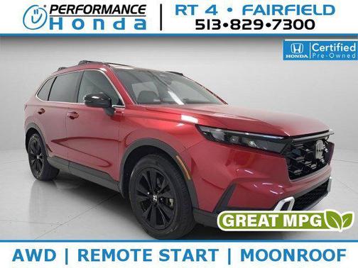 Radiant Red Metallic 2023 Honda CR-V Hybrid Sport Touring AWD