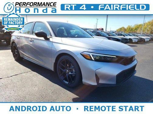 Solar Silver Metallic 2025 Honda Civic Sport