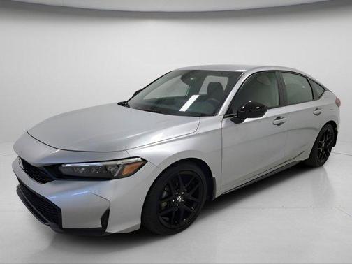 Solar Silver Metallic 2025 Honda Civic Sport