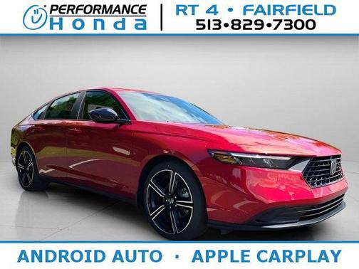 Radiant Red Metallic 2026 Honda Accord Hybrid Sport