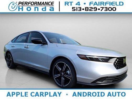 Solar Silver Metallic 2026 Honda Accord Hybrid Sport Sedan