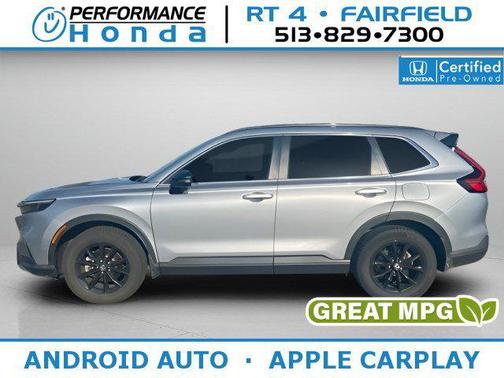 Lunar Silver Metallic 2024 Honda CR-V Hybrid Sport AWD