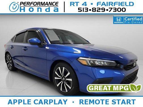 Boost Blue Pearl 2023 Honda Civic EX