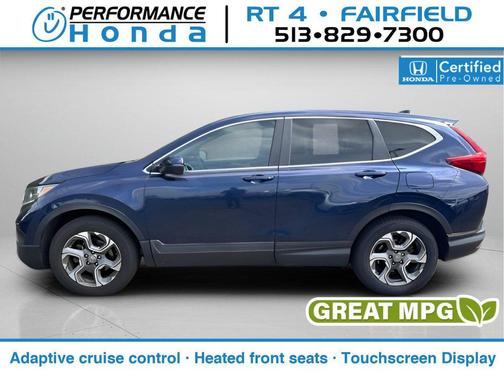 Obsidian Blue Pearl 2018 Honda CR-V EX