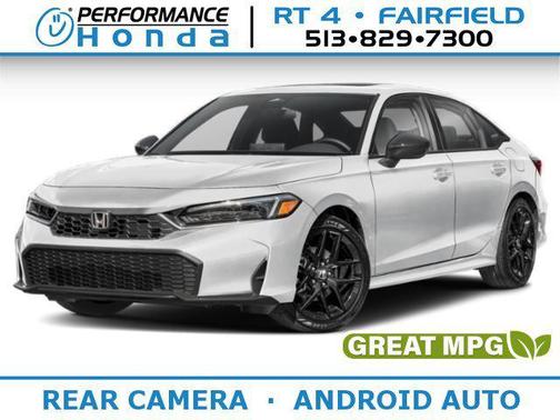 Platinum White Pearl 2026 Honda Civic Hybrid Sport