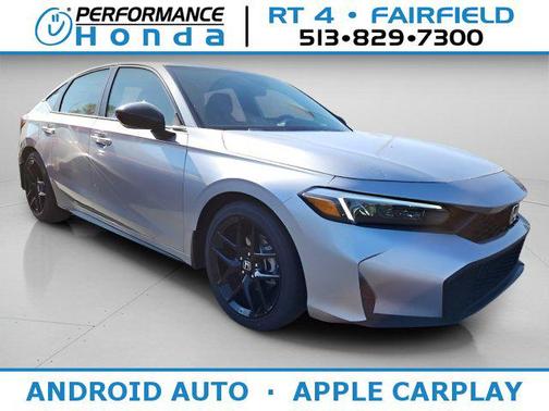 Solar Silver Metallic 2026 Honda Civic Sport Hatchback