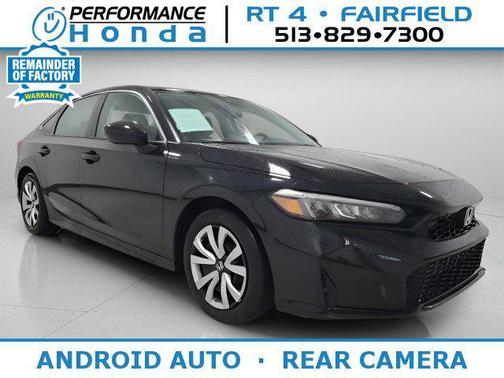 Crystal Black Pearl 2025 Honda Civic LX