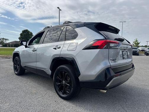 Silver Sky Metallic/Midnight Black Metallic 2022 Toyota RAV4 Hybrid SE