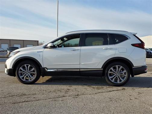 Platinum White 2021 Honda CR-V Hybrid Touring