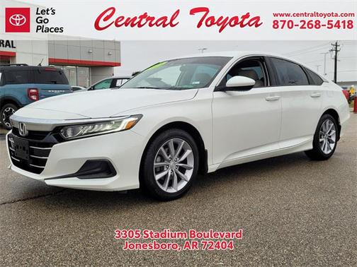 Platinum White Pearl 2021 Honda Accord LX 1.5T