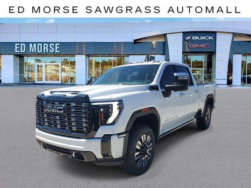 Glacier White Tricoat 2026 GMC Sierra 2500 Denali Ultimate