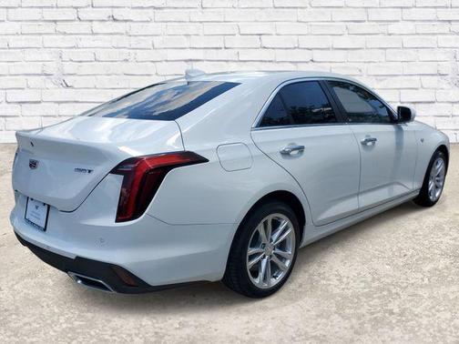 Summit White 2025 Cadillac CT4 Luxury RWD