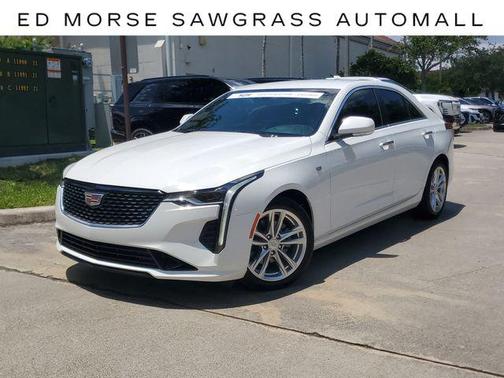 Summit White 2025 Cadillac CT4 Luxury