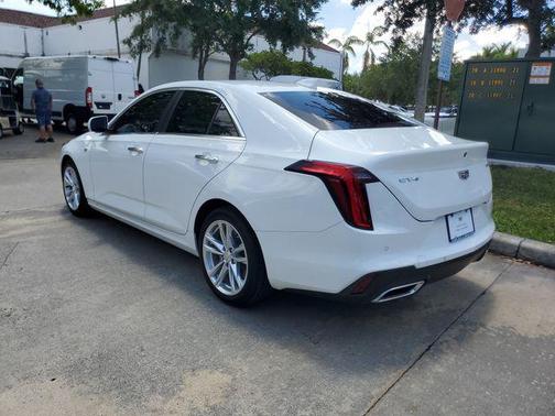 Summit White 2025 Cadillac CT4 Luxury