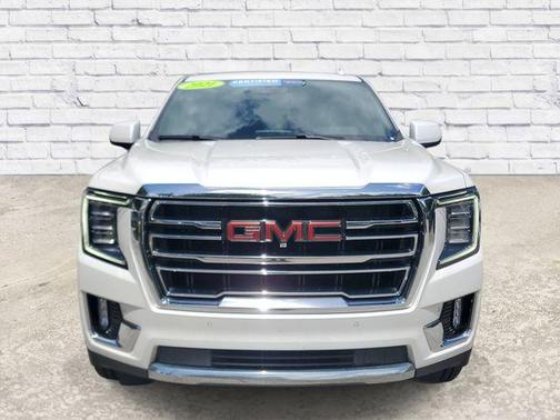 White Frost Tricoat 2021 GMC Yukon SLT