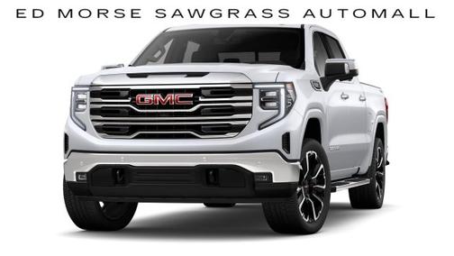 Glacier White Tricoat 2026 GMC Sierra 1500 SLT