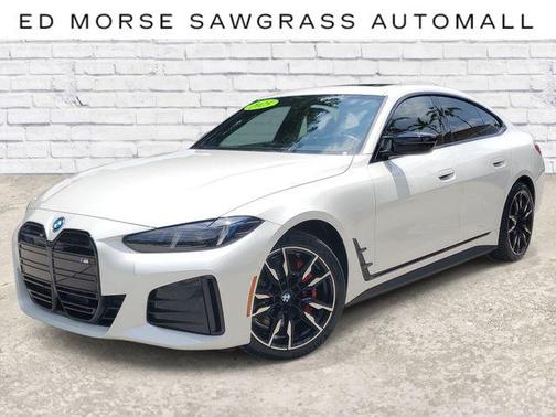 Mineral White Metallic 2025 BMW i4 Gran Coupe M50