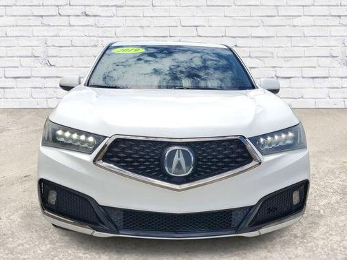 White Diamond Pearl 2019 Acura MDX 3.5L Technology & A-Spec Pkgs