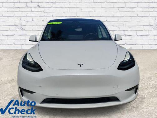 Yellow 2021 Tesla Model Y Long Range Dual Motor All-Wheel Drive