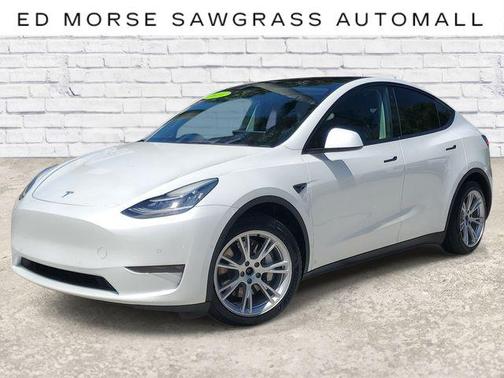Yellow 2021 Tesla Model Y Long Range Dual Motor All-Wheel Drive