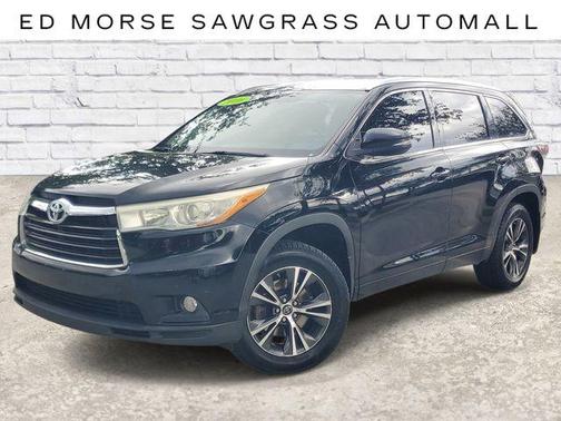 Midnight Black Metallic 2016 Toyota Highlander XLE
