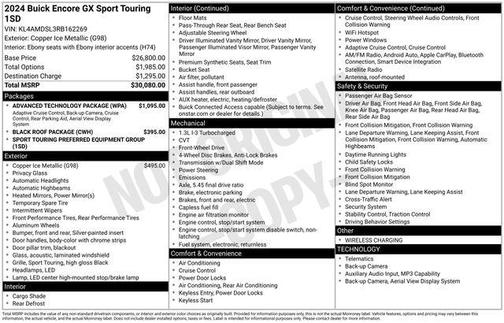 Copper Ice Metallic 2024 Buick Encore GX Sport Touring