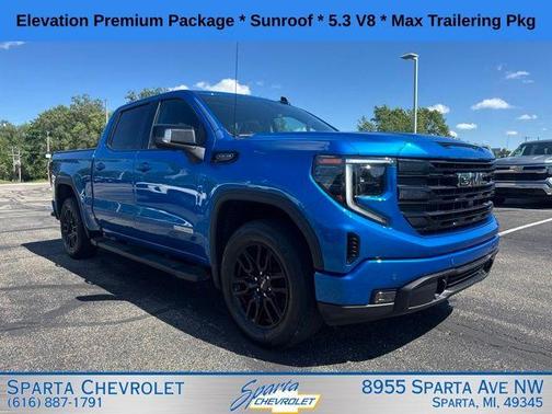 Blue 2024 GMC Sierra 1500 Elevation