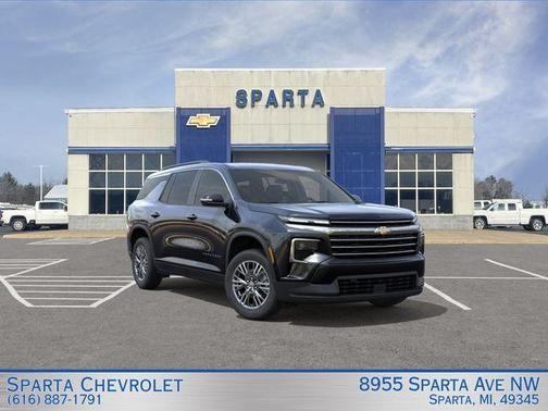 Black 2026 Chevrolet Traverse LT