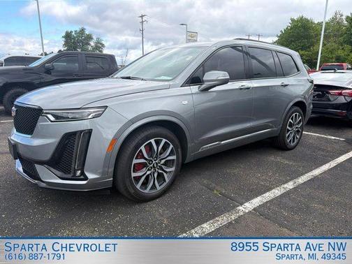 Silver Metallic 2024 Cadillac XT6 Sport AWD